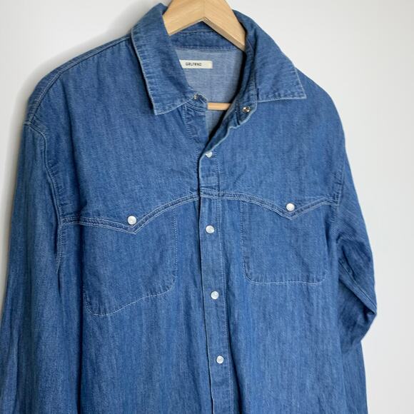 GRLFRND Mariana in Already Gone Denim Dress Womens Medium USA MADE - Picture 7 of 16